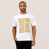 楽器のスケッチ Tシャツ (正面フル)