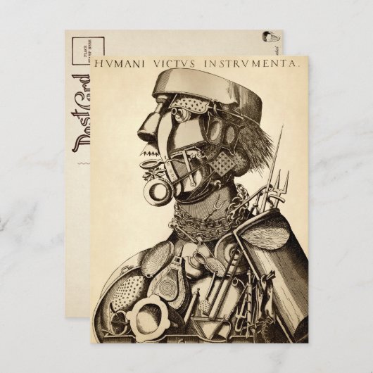 楽器の人間の支え – 料理 ポストカード (正面/裏面)