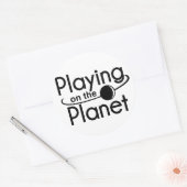 楽器の例のステッカー- 6のセット ラウンドシール (封筒)