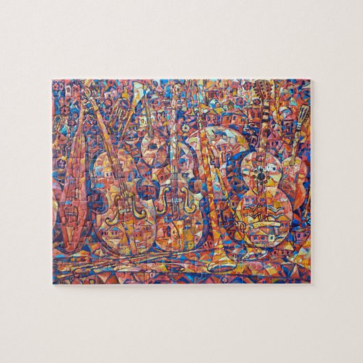 楽器の困難なパズル ジグソーパズル (横)