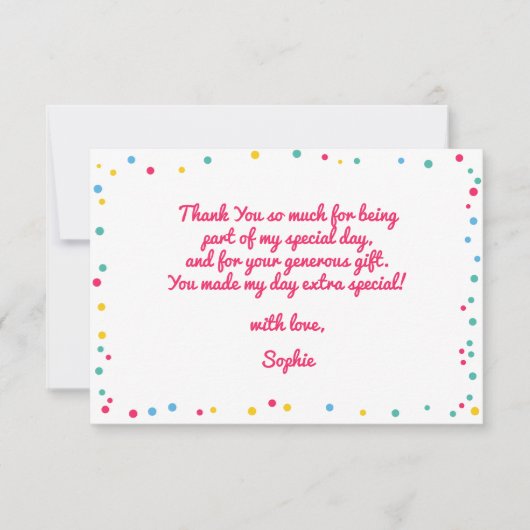 楽器の子供の誕生日お礼 サンキューカード (正面)