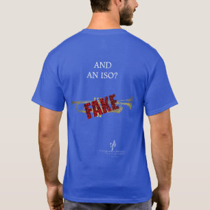 楽器の形をした物体 I トランペット Wh. Txt. Tシャツ