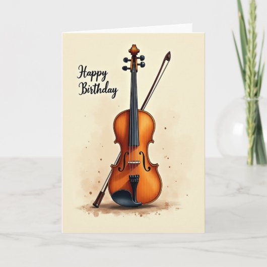 楽器の誕生日カード カード (正面)