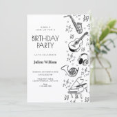 楽器の誕生日 招待状 (スタンド正面)