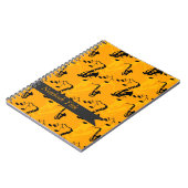 楽器のSaxaphoneジャーナルノート ノートブック (左側)