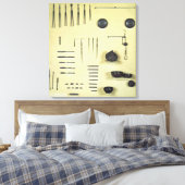 楽器は眼科医のケースから、ランスの キャンバスプリント (インサイチュ (寝室))