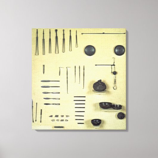 楽器は眼科医のケースから、ランスの キャンバスプリント (正面)