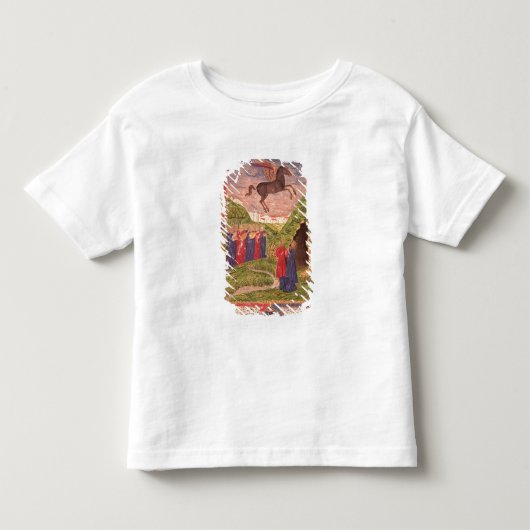 楽器を演奏している9匹のムーサ トドラーTシャツ (正面)