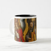 楽器を演奏する天使 ツートーンマグカップ (正面左)