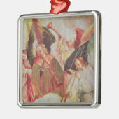 楽器を演奏する4つの天使 メタルオーナメント (左)