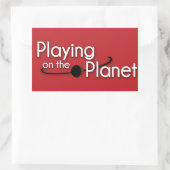 楽器ケースのステッカー – 4セット 長方形シール (バッグ)