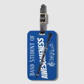 楽器ケース名タグClarinet ラゲッジタグ (正面縦)