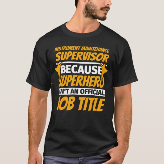 楽器メンテナンス監督者の面白いジョークのギフト Tシャツ (正面)