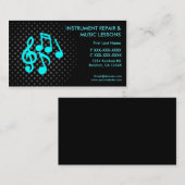 楽器修復音楽レッスン名刺 名刺 (正面/裏面)
