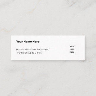 楽器型オブジェクトなしロゴミニ スキニー名刺