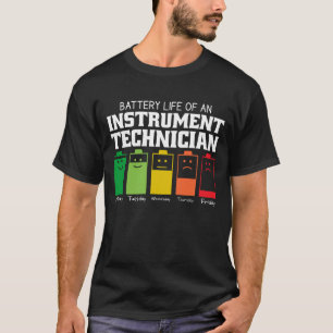 楽器技術者のバッテリ寿命 Tシャツ