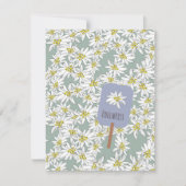 楽器植物学の手描きエーデルワイス音 ノートカード (正面)