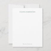 楽器植物学の手描きエーデルワイス音 ノートカード (裏面)