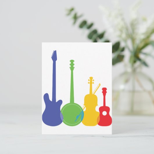 楽器色 ポストカード (スタンド正面)