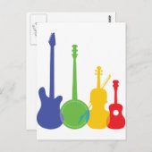 楽器色 ポストカード (正面/裏面)