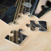 楽器音楽はギターの楽器をドラムをたたきます ジグソーパズル (側面)