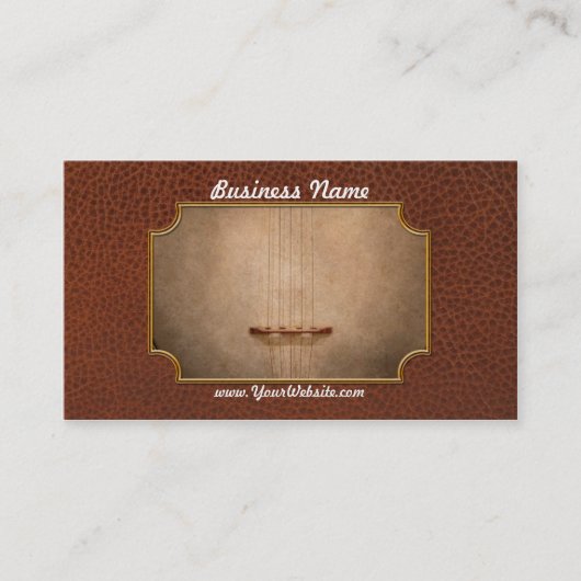 楽器-ひも- I愛バンジョー 名刺 (正面)