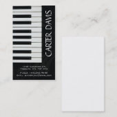 楽器-ピアノ 名刺 (正面/裏面)