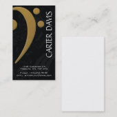 楽器-ヘ音記号 名刺 (正面/裏面)