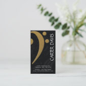 楽器-ヘ音記号 名刺 (スタンド正面)