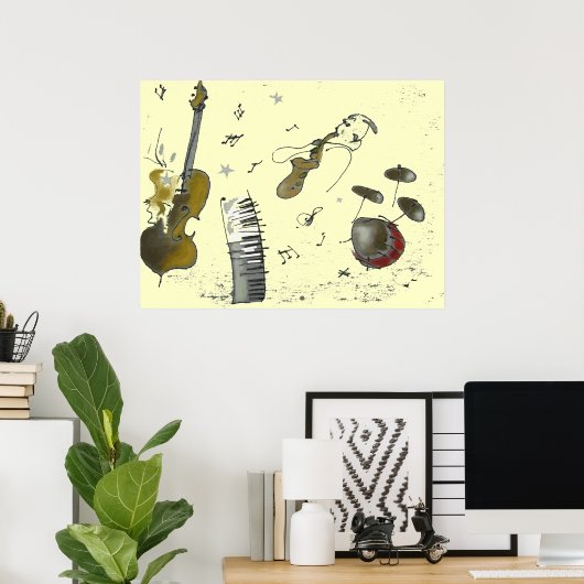 楽器 ポスター (ホームオフィス)