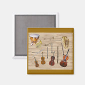 楽器 マグネット (正面/裏面)