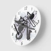 楽器 ラウンド壁時計 (傾斜)