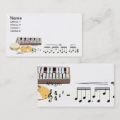 楽器 名刺 (正面/裏面)