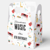 楽器 音楽 テーマ 誕生日パーティー フェイバーボックス (オープン)