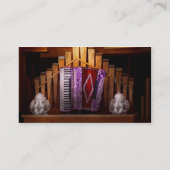 楽器- Accordian - accordian器官 名刺 (裏面)