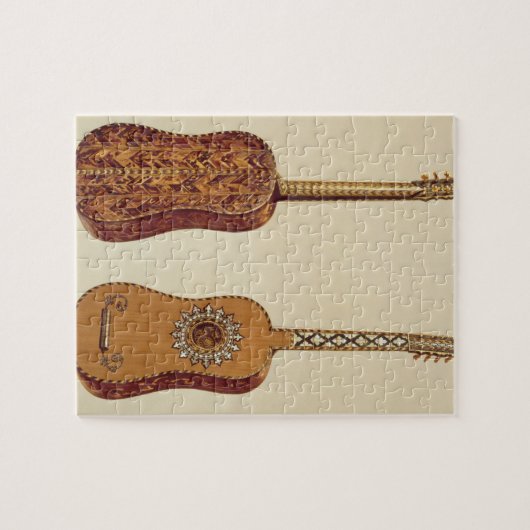 「楽器(coloureからのRizzioのギター、 ジグソーパズル (横)