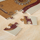 「楽器(coloureからのRizzioのギター、 ジグソーパズル (側面)