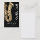 楽器- Saxaphone 名刺 (正面/裏面)