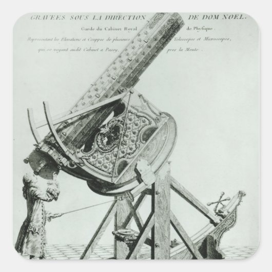 楽器d'optique' by Dom Noel スクエアシール (正面)