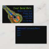 楽団の楽士のカスタマイズ可能な名刺 名刺 (正面/裏面)