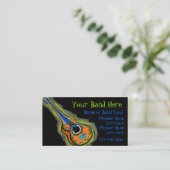 楽団の楽士のカスタマイズ可能な名刺 名刺 (スタンド正面)