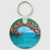 楽園でのスキューバダイビング キーホルダー (裏面)