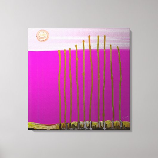 楽園での生活 キャンバスプリント (正面)