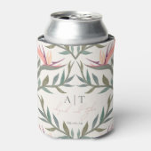 楽園で愛パーソナライズされた鳥 缶クーラー (缶正面)