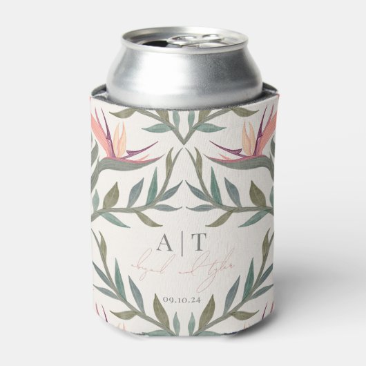 楽園で愛パーソナライズされた鳥 缶クーラー (缶正面)