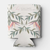 楽園で愛パーソナライズされた鳥 缶クーラー (裏面)