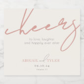 楽園で愛ミニマル鳥 スパークリングワインラベル (シングルラベル)