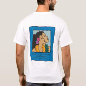 楽園によって見つけられるロゴのTシャツ Tシャツ (裏面)