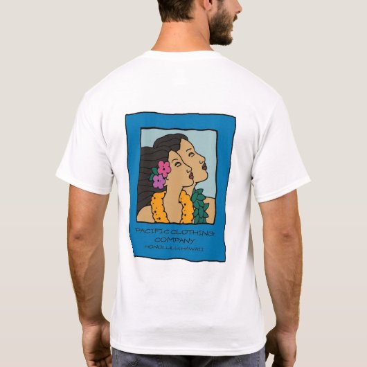 楽園によって見つけられるロゴのTシャツ Tシャツ (裏面)