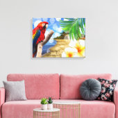 楽園に住む キャンバスプリント (インサイチュ (リビング))